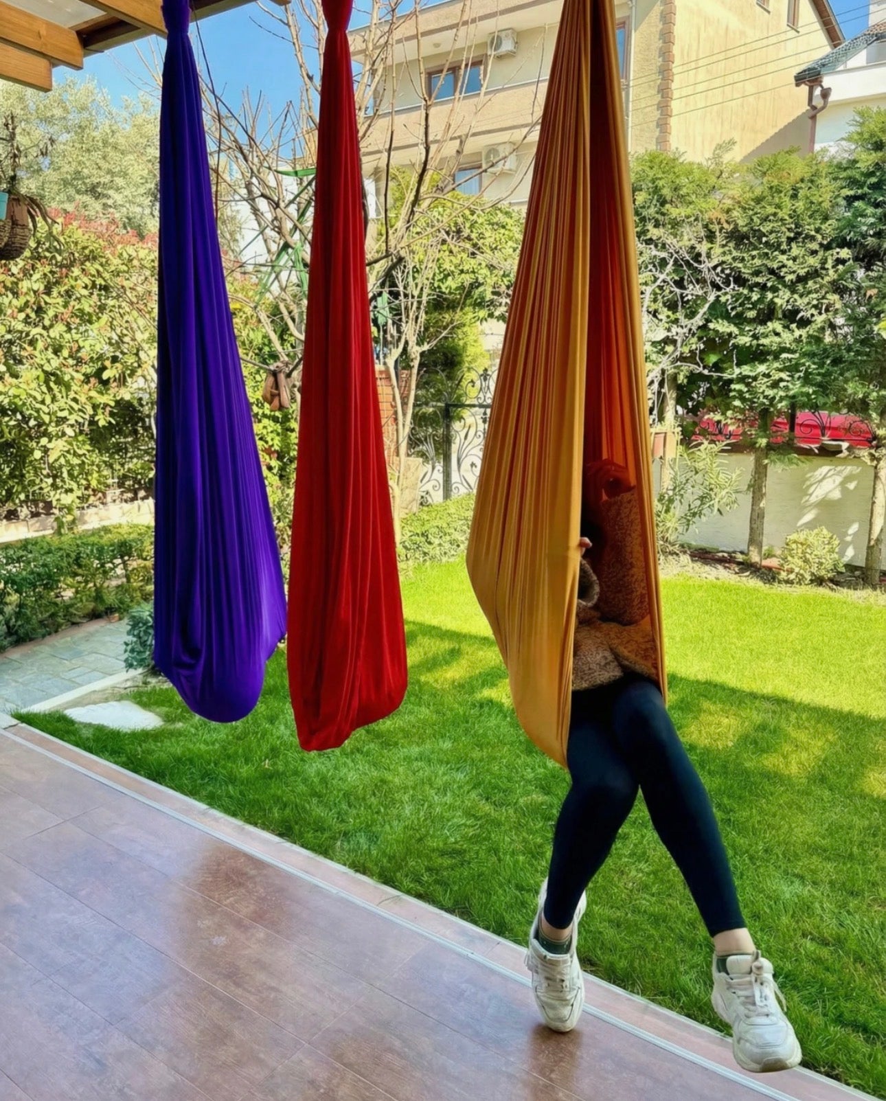 Kubbe Koza Cuddle Yoga Swing - kullanım 1