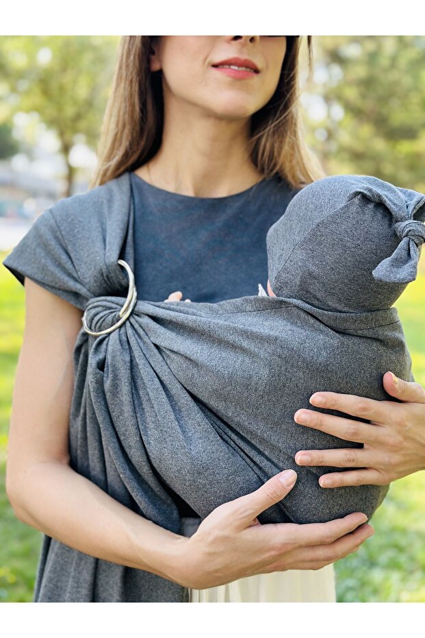 Kubbe Anakucağı Wrap Sling - Gri 5