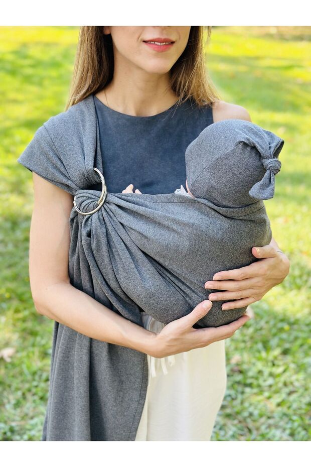 Kubbe Anakucağı Wrap Sling - Gri 4