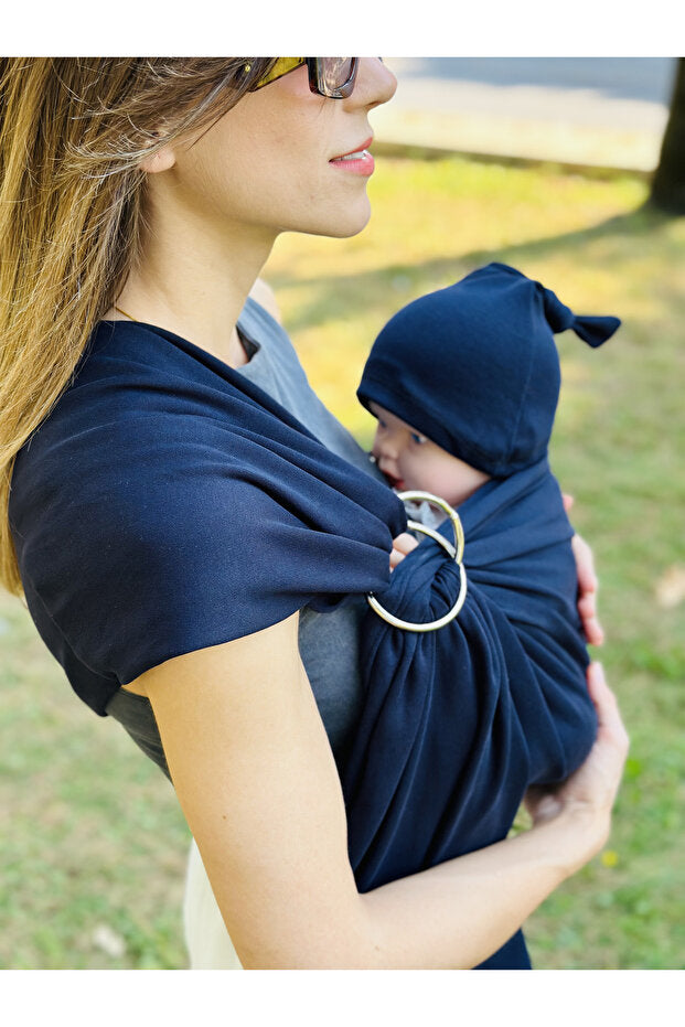 Kubbe Anakucağı Wrap Sling - Lacivert 5