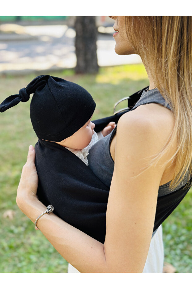 Kubbe Anakucağı Wrap Sling - Siyah 5