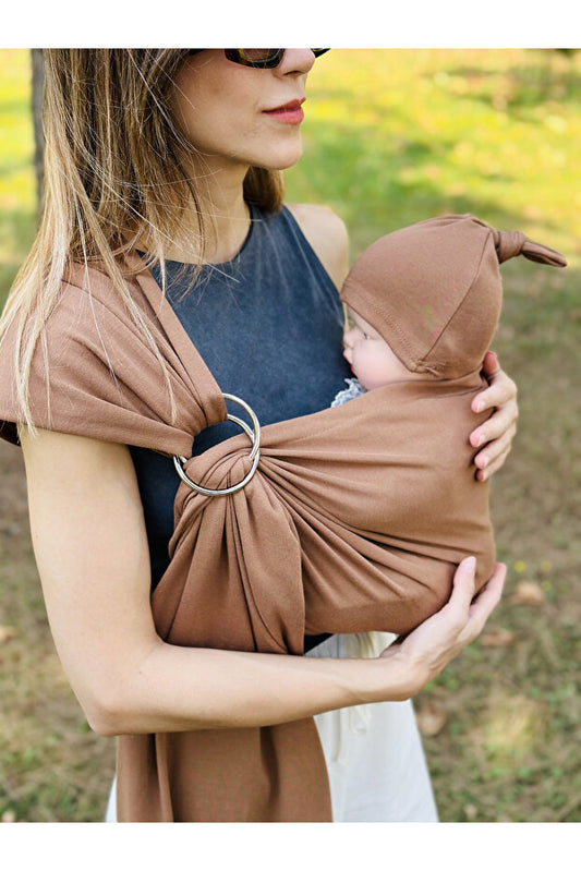 Kubbe Anakucağı Wrap Sling - Kahverengi 2