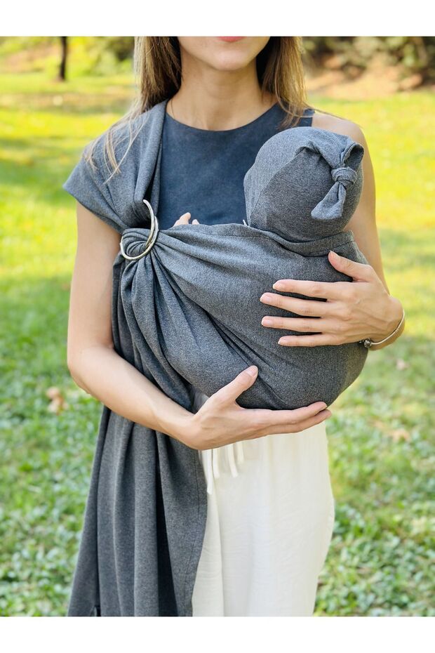 Kubbe Anakucağı Wrap Sling - Gri 1