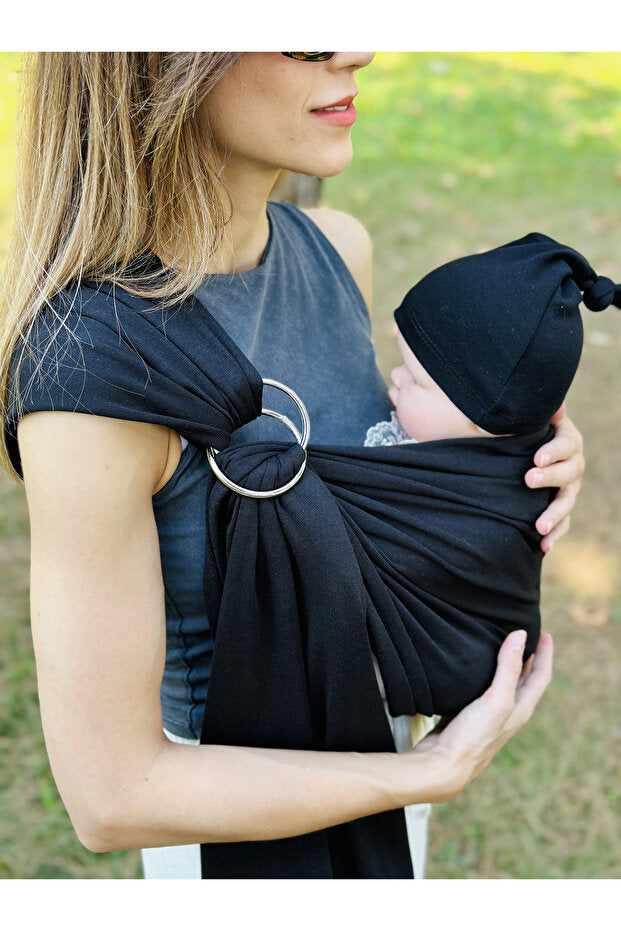 Kubbe Anakucağı Wrap Sling - Siyah 2