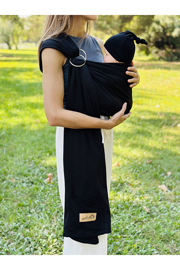 Kubbe Anakucağı Wrap Sling - Siyah 7