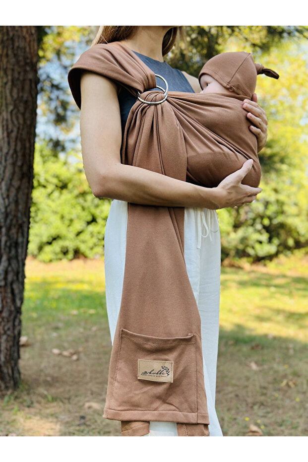 Kubbe Anakucağı Wrap Sling - Kahverengi 8