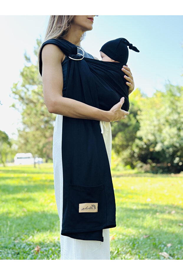 Kubbe Anakucağı Wrap Sling - Siyah 8