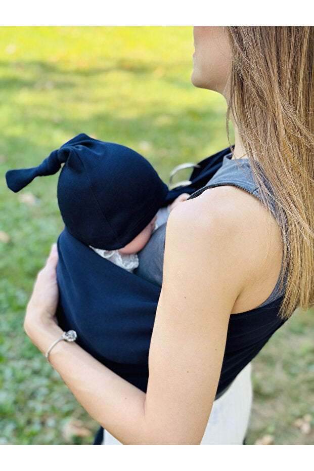 Kubbe Anakucağı Wrap Sling - Lacivert 4