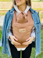 Camel Kubbe Baby Premium Ergonomik Cepli Bebek Taşıma Şalı, Anakucağı Sling — Şapka ve Taşıma Torbası Hediyeli