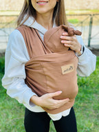 Camel Kubbe Baby Premium Ergonomik Cepli Bebek Taşıma Şalı, Anakucağı Sling — Şapka ve Taşıma Torbası Hediyeli