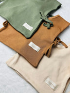 Kubbe Pamuklu Mama ve Salya Önlüğü | Modern Tasarım, Yüksek Emicilik ve Kolay Giydirme Sistemi